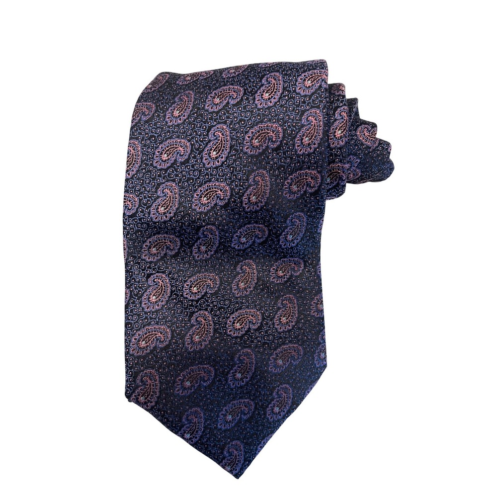 Purple Paisley Bellinzona Mens‎ Silk Tie